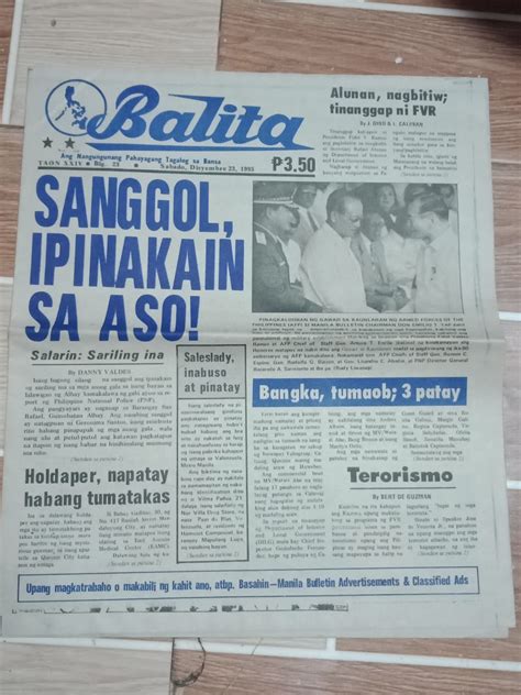 Balita – Tagalog Newspaper Tabloid – Ang Nangungunang .